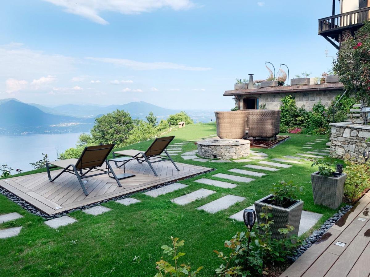 Private Luxury Spa & Silence Retreat With Spectacular View Over The Lake Maggiore Stresa Eksteriør billede