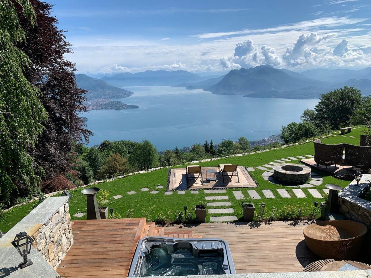 Private Luxury Spa & Silence Retreat With Spectacular View Over The Lake Maggiore Stresa Eksteriør billede
