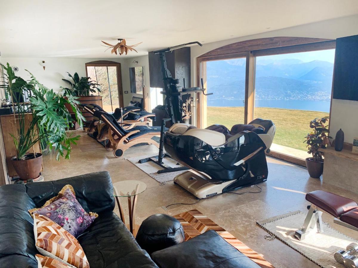 Private Luxury Spa & Silence Retreat With Spectacular View Over The Lake Maggiore Stresa Eksteriør billede