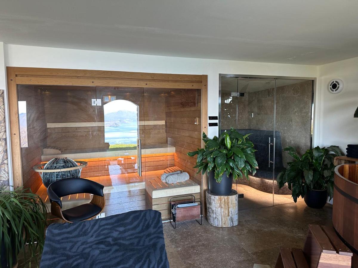 Private Luxury Spa & Silence Retreat With Spectacular View Over The Lake Maggiore Stresa Eksteriør billede