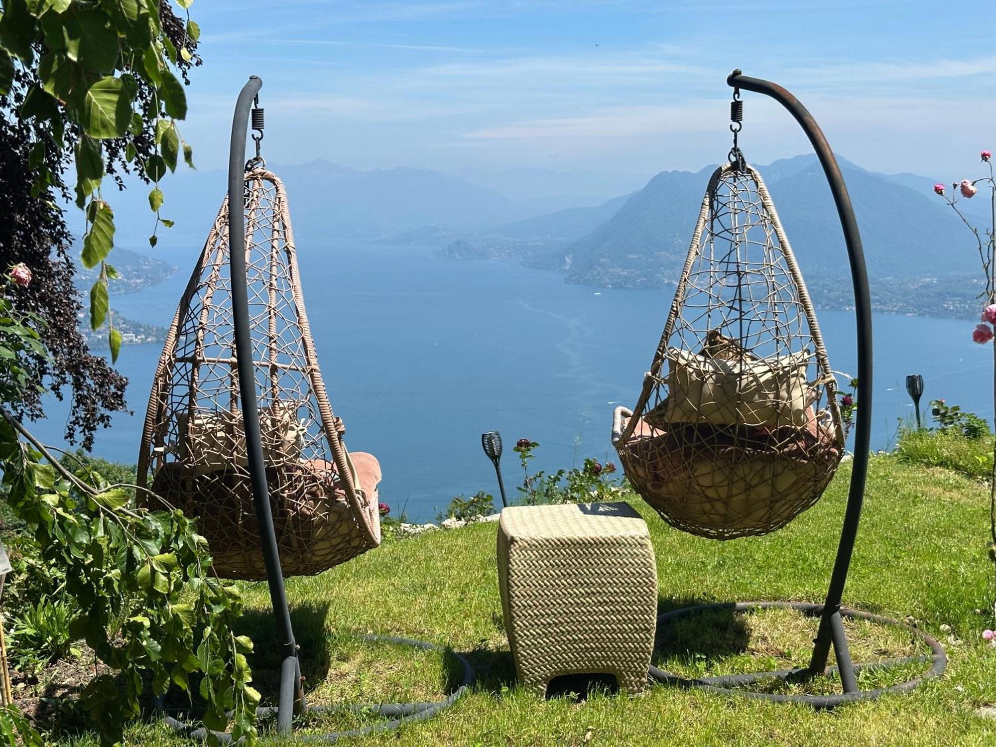 Private Luxury Spa & Silence Retreat With Spectacular View Over The Lake Maggiore Stresa Eksteriør billede