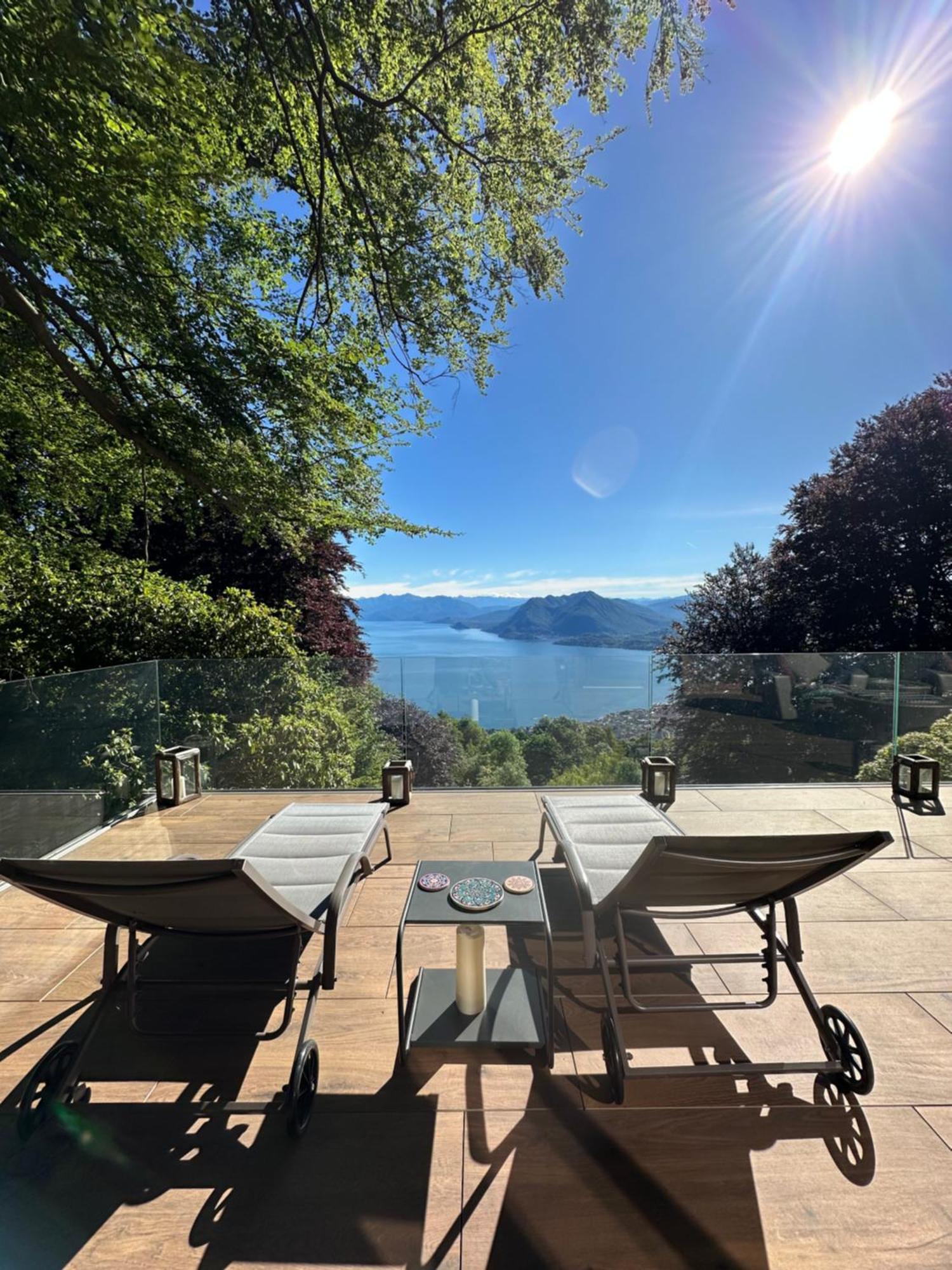 Private Luxury Spa & Silence Retreat With Spectacular View Over The Lake Maggiore Stresa Eksteriør billede