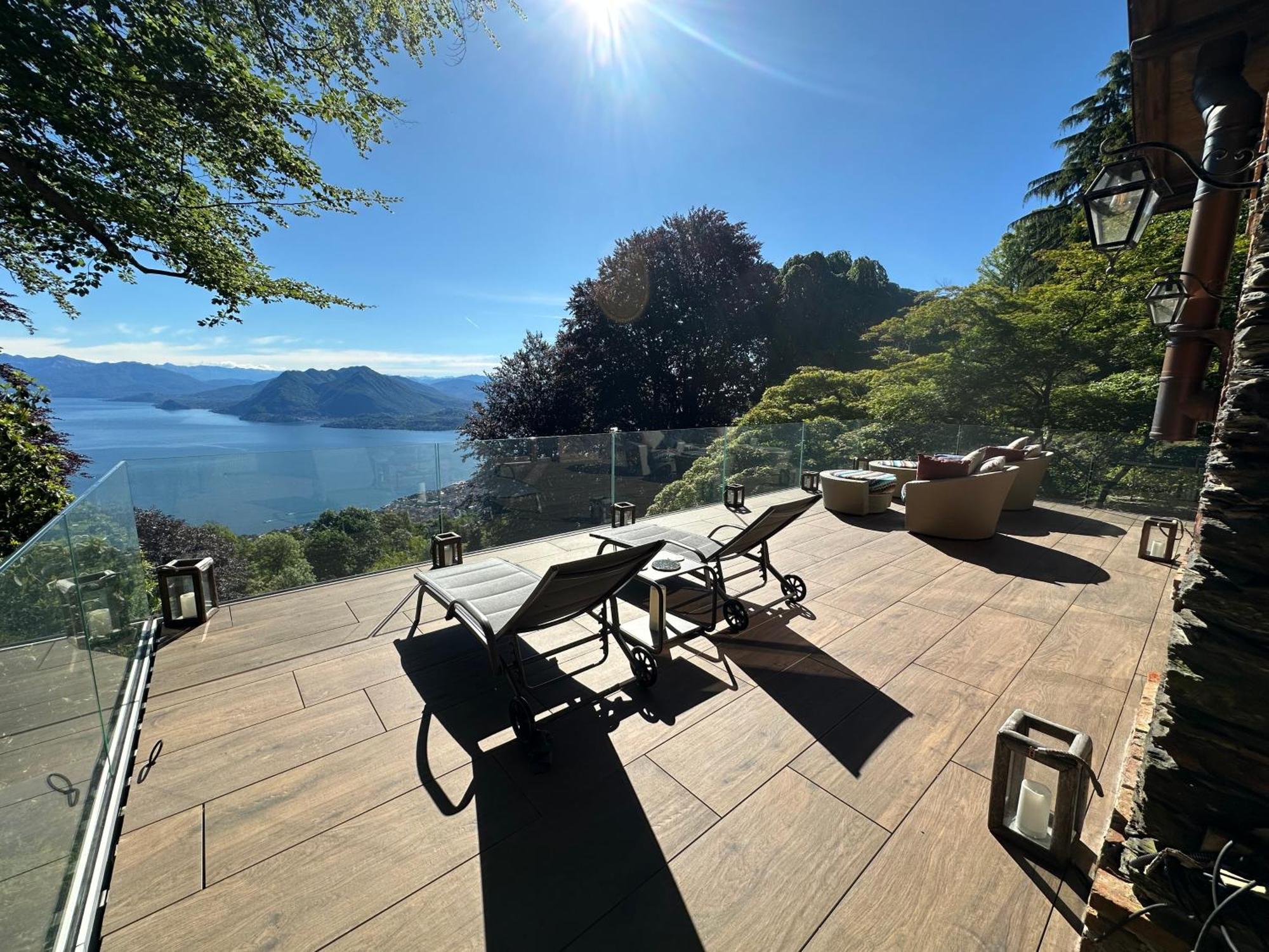 Private Luxury Spa & Silence Retreat With Spectacular View Over The Lake Maggiore Stresa Eksteriør billede